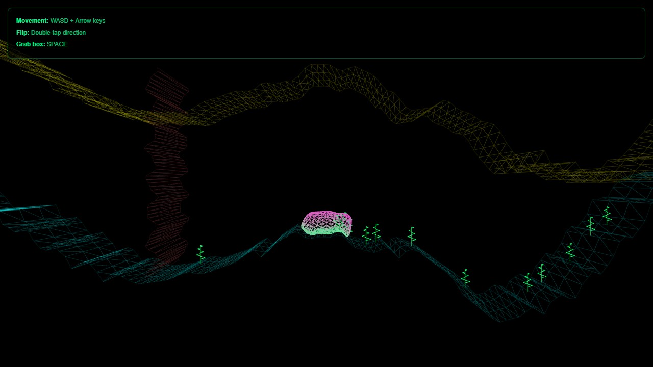 Slime Game screenshot showing a 3D slime character in a colorful environment