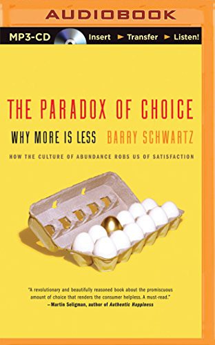 The Paradox of Choice book cover by Barry Schwartz